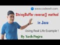 StringBuffer reverse() Method in Java | Does StringBuffer have reverse method