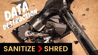 Hard Drive Sanitize vs Shred - Protecting your data AND the environment