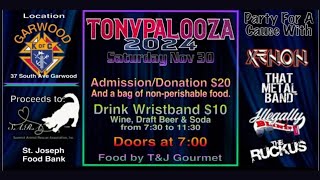 Knuckleheads Jam Band Live TonyPalooza 2024 November 30, 2024 Garwood New Jersey