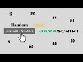 Generate Random Numbers Using Javascript || JAVASCRIPT