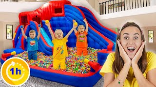 Chris turns House into a Trampoline park | Kids develop creativity and imagination
