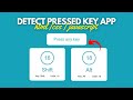 Detect Pressed Key with HTML CSS JavaScript | Key Press Event Tutorial for Beginners