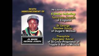 Jean Marie George Joseph ~ Long Obituary