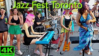 【4K】BEACHES JAZZ FESTIVAL STREETFEST QWEEN ST TORONTO CANADA