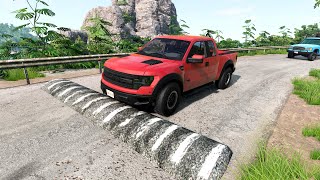 Cars vs Speed bumps Compilation #32 - beamng drive