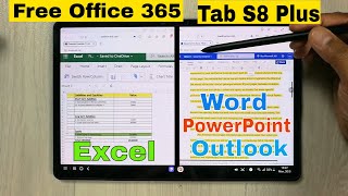 How to Get Microsoft Office 365 Free On Samsung Galaxy Tab S8 Plus - (Word, Excel, PowerPoint)