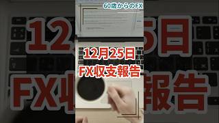 年金まで、あと５年　60歳からのFX　2024年12月25日　収支報告　スプレッド開き過ぎで、何も出来ず　FX　大損　FX　ロスカット　ビットコイン　金　暴落　介入　日銀　FOMC　植田日銀総裁