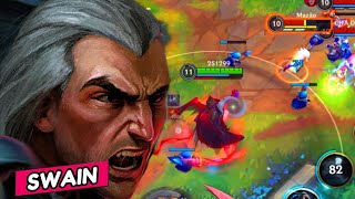 SWAIN MID - ROAD TO CHALLENGER #9 / WILD RIFT GAMEPLAY PATCH 5.3 (BUILD AND RUNES)