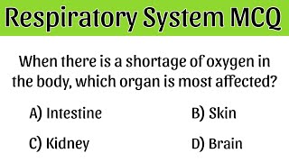 Respiratory System MCQ | respiration mcq | respiratory system