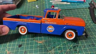 AMT 1/25 1960 Ford F100 Gulf Service Truck Progress Video