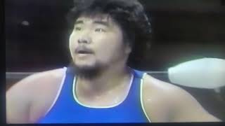 【国際プロレス】「ヘア・ベンド・マッチ」稲妻二郎　ＶＳ 鶴見五郎