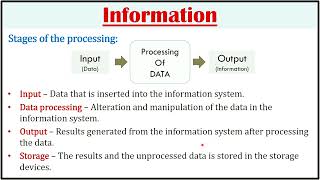 1 Difference Between Data and Information with Example Comparison Chart 1080p