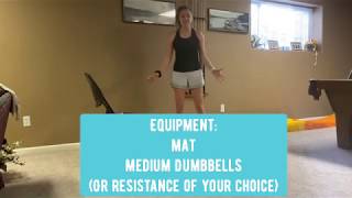 At-home strength workout with Jessica