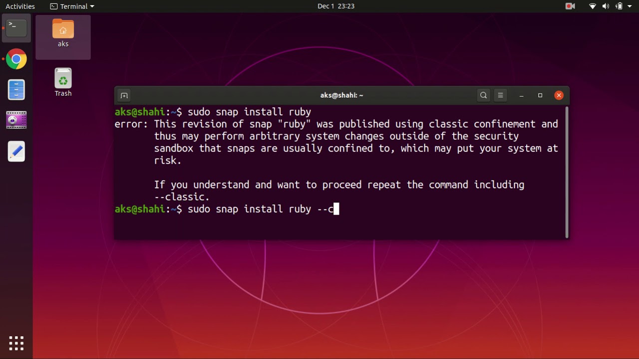 Ruby Linux. Установка Ubuntu 22.04 на Hyper-v.