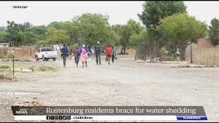 Rustenburg residents brace for water shedding