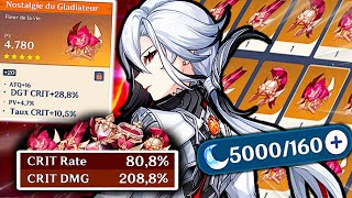 J'ai DÉPENSÉ +400 ARTÉFACTS pour BUILD ARLECCHINO... (+INVOCATIONS 5★) | Genshin Impact