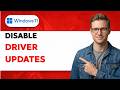How To Disable Driver Updates On Windows 11 [2026 Full Guide]