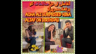 Agha Ali Surprised Hina Altaf on Her Birthday | Celebrity Spot By Pakistani Globe