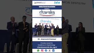 Meet Dr. Jnanesh Kannur one of our Charaka Award Winner for Excellence in Implantology