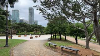 Seoul Yeouido Park 4K Walking Tour (Cloudy Day)