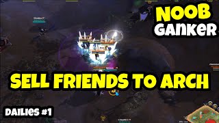 Cut Off Arch Caravan with 6 People? NO WAY!! | Noob Ganking Dailies #2 | Albion Online