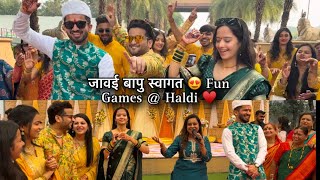 जावई बापु स्वागत ❤️😍 Mitesh \u0026 Ankita Full वाजत Entry  | Haldi Vlog part 2 | Aditya Satpute vlogs