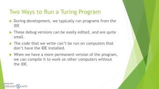 TEJ3M - Introduction to Turing Programming