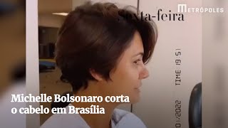 Michelle Bolsonaro muda o visual e posta vídeo de antes e depois