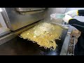 japanese street food cook fried noodles with a food truck