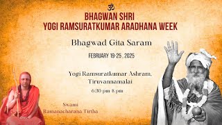 Bhagavad-Gita Saram Discourse Day 3 By Pujya Sri. Ramana Charana Tirta Swamigal on 21.2.25