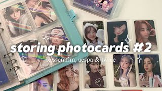 storing photocards #2! ⋆˙⟡♡ (le sserafim, aespa & twice!)