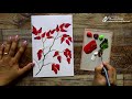 easy acrylic painting for beginners thanks giving make your own greeting cards rosehips now u0026forever