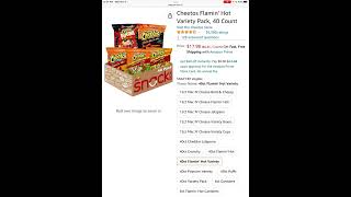 Chyyrp - Amazon Deal 3/8/23, Flamin Hot Cheetos, Variety Pack, 40 Bags, $17.98