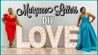 Try This Dollar Tree DIY That Will Wow Your Guests | DIY Marquee L.O.V.E Sign With Foam Boards