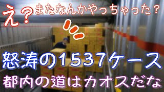 【冷凍大型ドライバーのとある1日】相変わらずのバラ積み　今回も1500ケース越え_:(´ཀ`」 ∠): 待機にハマり５時間・・・帰路についたら夜景が綺麗で思わず・・・