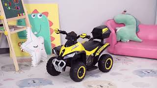 HOMCOM Kids Electric Ride-On Quad Bike