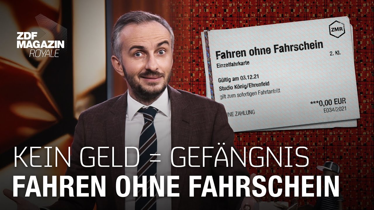 Fahren Ohne Fahrschein: Unnötigste Straftat Seit 1935 | ZDF Magazin ...