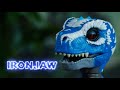 Untamed T Rex by Fingerlings Ironjaw Blue Interactive Collectible Dinosaur By WowWee