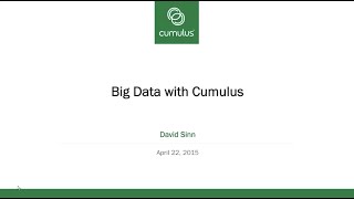 Webinar: Big Data, Better Networks