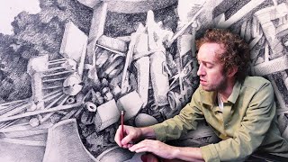 BIG Pencil Drawing Timelapse (and framing it for once!)