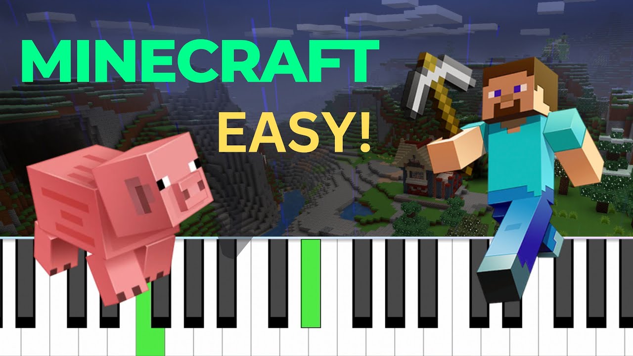 Easy Sweden Minecraft Piano Tutorial Beginner Youtube