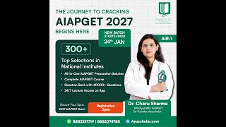 Ayuscholar new batch AIAPGET | 24th January 2025 | #aiapget