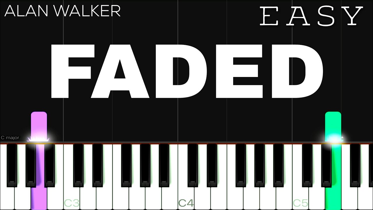 Alan Walker - Faded | EASY Piano Tutorial