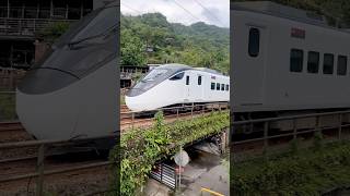 黑面琵鷺歡樂的奔馳在山林中（472次 #emu3000 ) #train #taiwanrailway