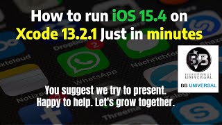 How to run iOS 15.4 on Xcode 13.2.1 Just in 3 minutes | Xcode | Trick to run higher version of iOS