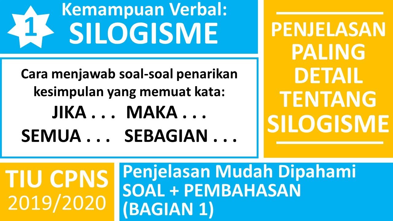 TIU CPNS - Kemampuan Verbal Silogisme - Konsep, Contoh Soal, Dan ...