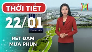 Dự báo thời tiết Hà Nội hôm nay 22/01/2026 | Hà Nội rét đậm, gió và mưa phùn rải rác