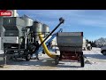 bench air u0026 screen grain cleaner product demo flaman grain systems