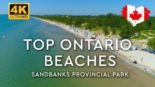 SANDBANKS Park Beaches in Ontario (NEW 🔥 4K Aerials)