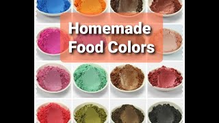 How to make powder ediable colors at home/ food colors making